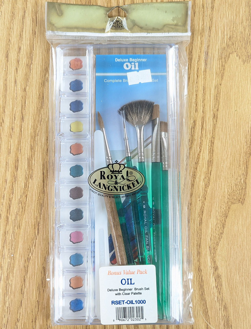 RSET-OIL1000, brush and pallette set, oil paints