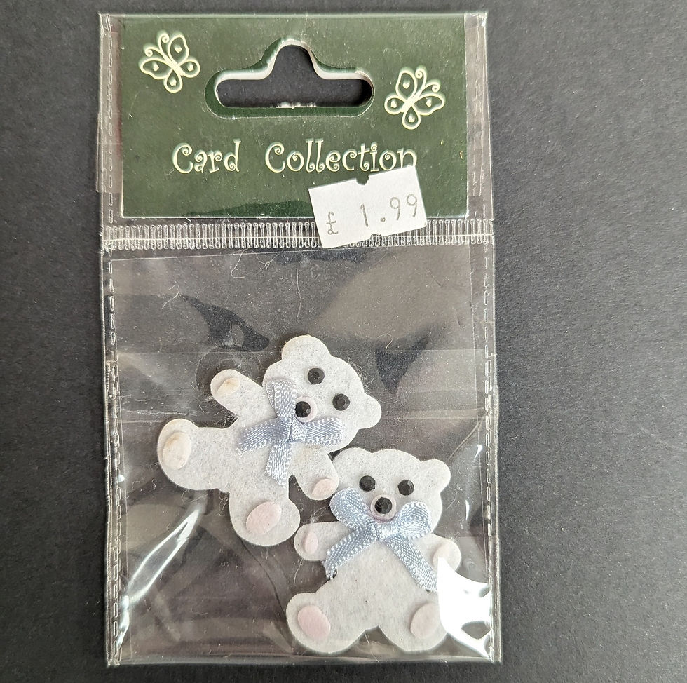 felt embellishments CC3064, teddy bear
