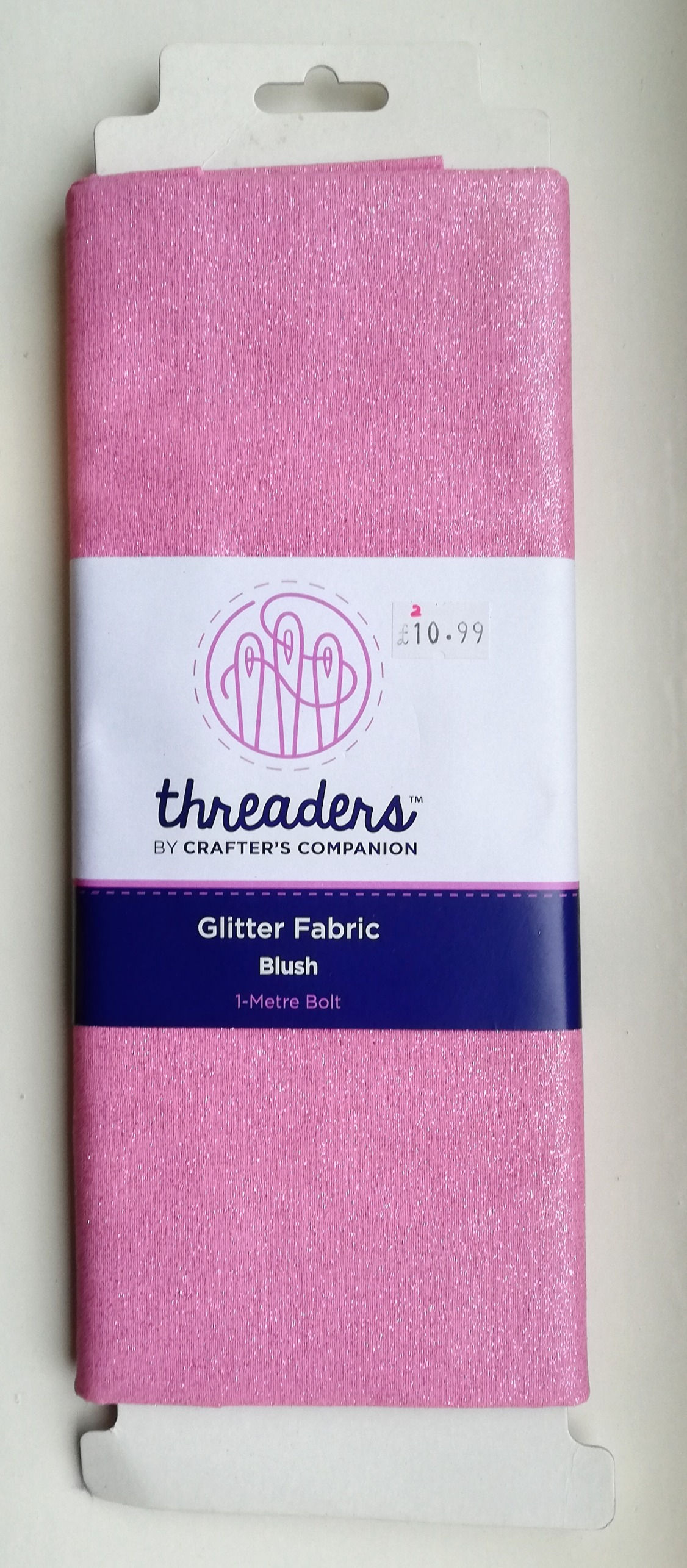 Threaders - Blush Glitter Fabric