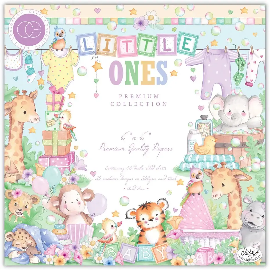 paper pads, CCPPAD047b, baby papers, baby girl, baby boy