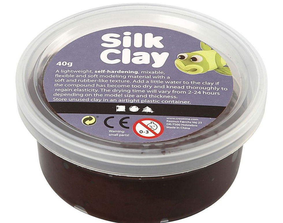 air drying clay, modelling clay, brown clay