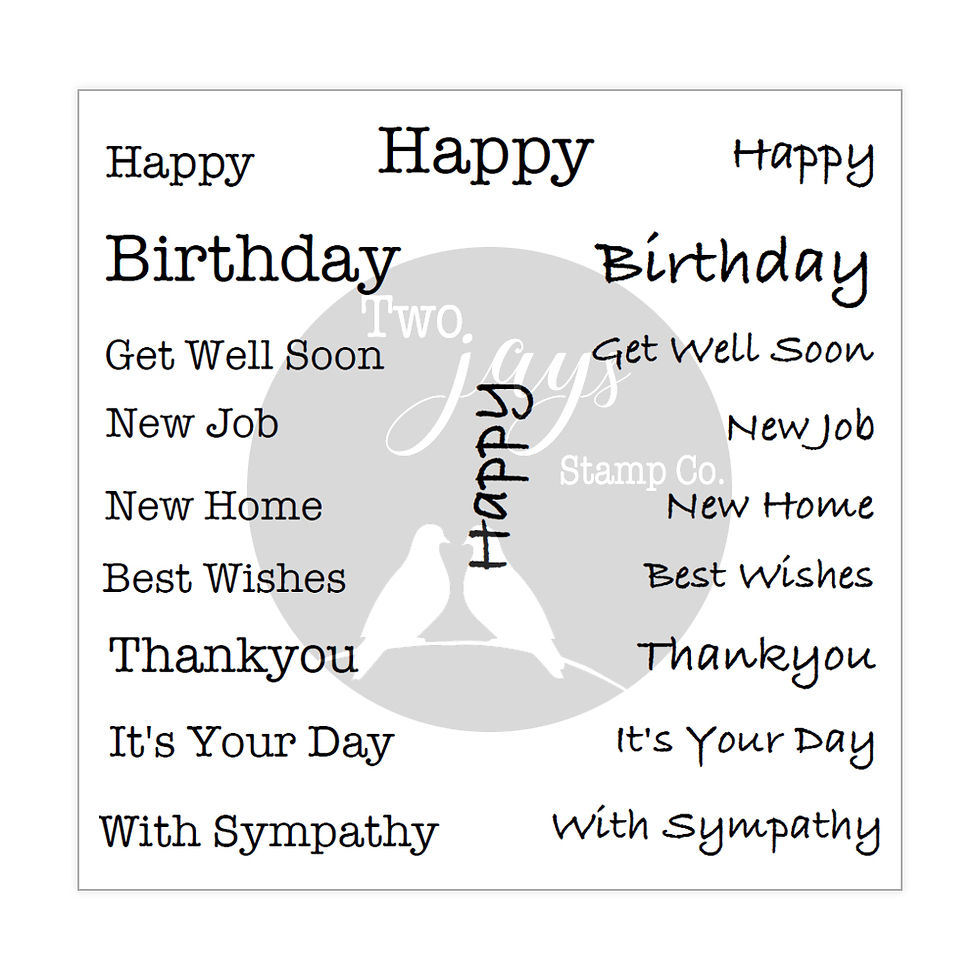 CTJJ209, sentiment stamps