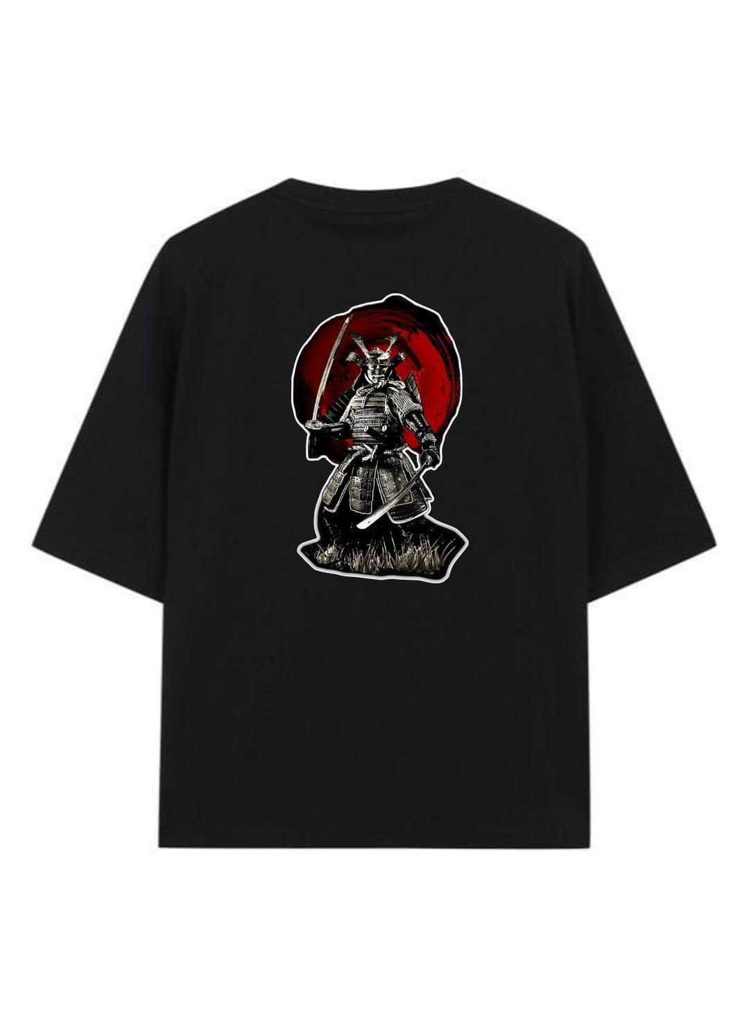 Estampa samurai vermelho