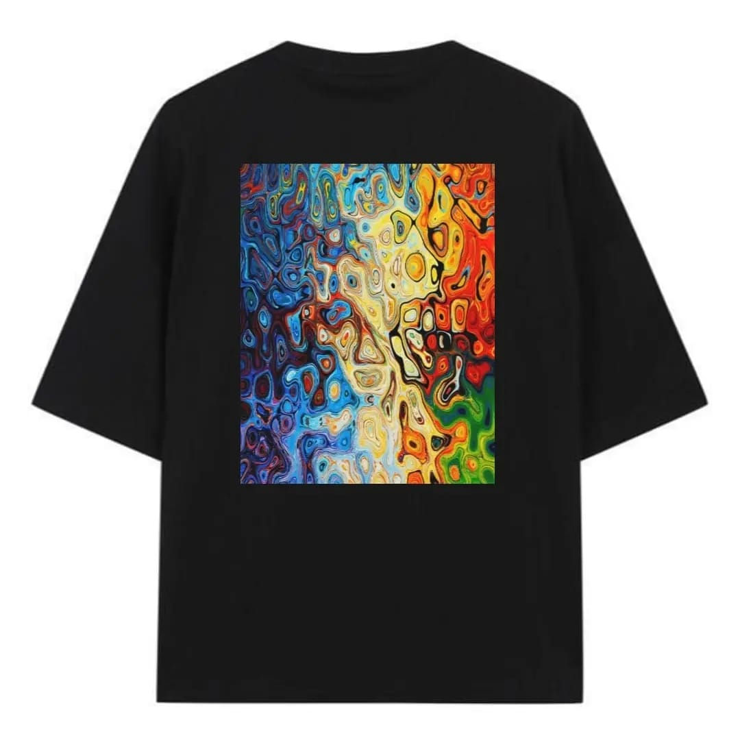 Estampa arte multicromática