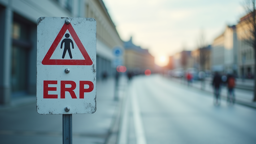 Vue en plan rapproché d’un panneau d’affichage d’autorisation de travaux ERP