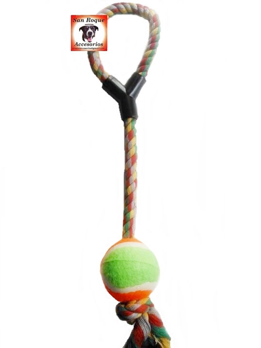 tirador soga largo con pelota San Roque
