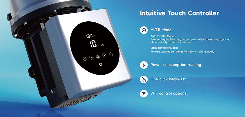 Thumbnail: Aquagem InverCaptain Pool pump 1.5kW (Variable Speed)