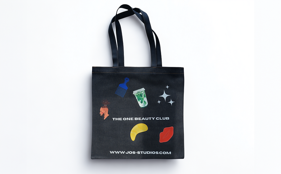 Spacious JOS Tote Bag in minimalist design, perfect for carrying daily essentials