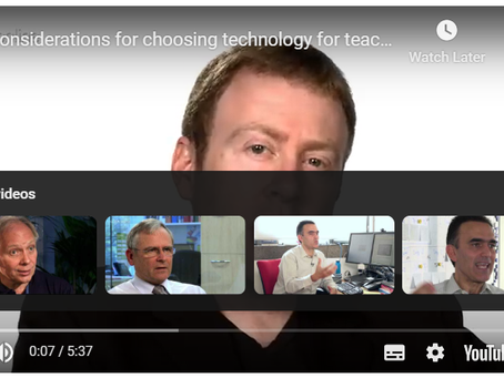 COFA Video Notes. Considerations for choosing technology for teaching