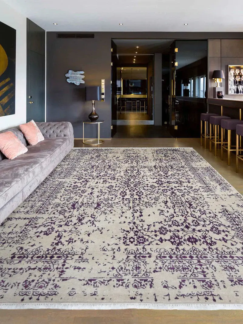 Modern Revival: Luxury Erased Wool Viscose Rugs for the Contemporary Home