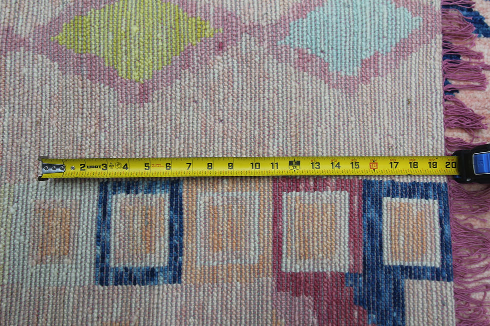 Thumbnail: Pink Bohemian Handknotted Area Rug  9' x 12' - SKU 2165