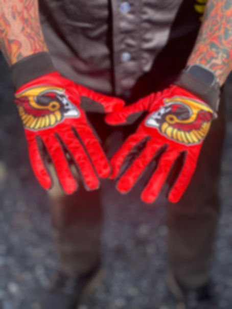 Death Head Riding Gloves
