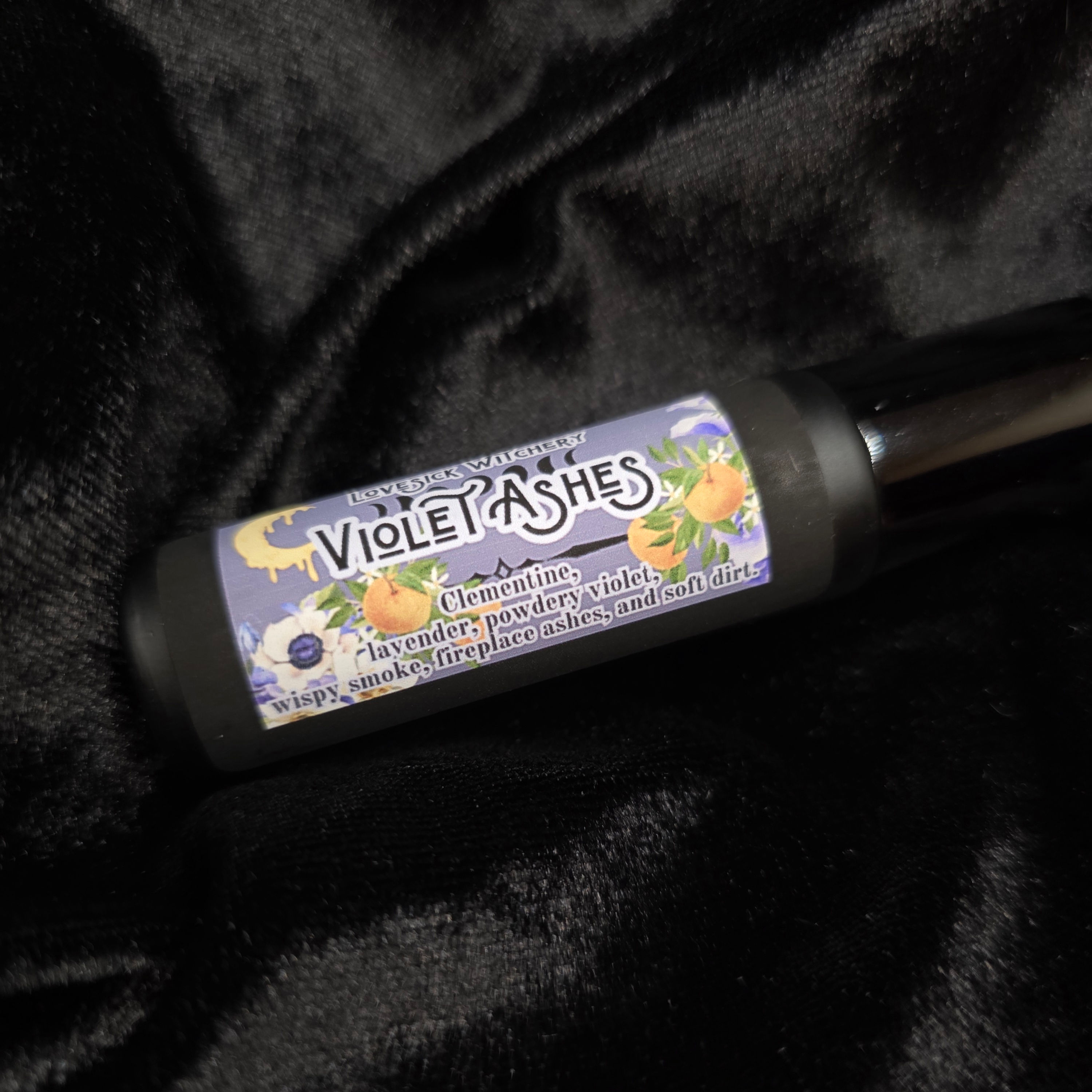 Violet Ashes Perfume - powdery violet, fireplace ashes, and soft dirt
