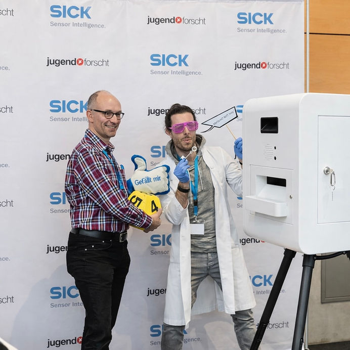 Fotobox Firmenanlass SICK Event Zürich mit SnapBox Fotobox Vermietung