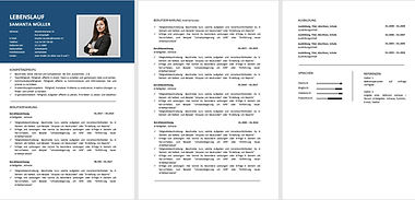 Kostenlose Lebenslaufvorlage: Einfach herunterladen und bearbeiten - Professionelle Unterstützung bei der Lebenslauferstellung, CV, Lebenslauf Muster, Bewerbung, SEO optimiert und Barrierefreiheit, Beispielbild einer kostenlosen Lebenslaufvorlage