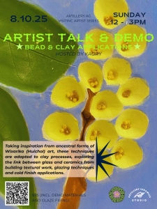 Artillery AG Visiting Artist Series Artist Talk & Demo Bead & Clay Applications Hosted by Kaory
