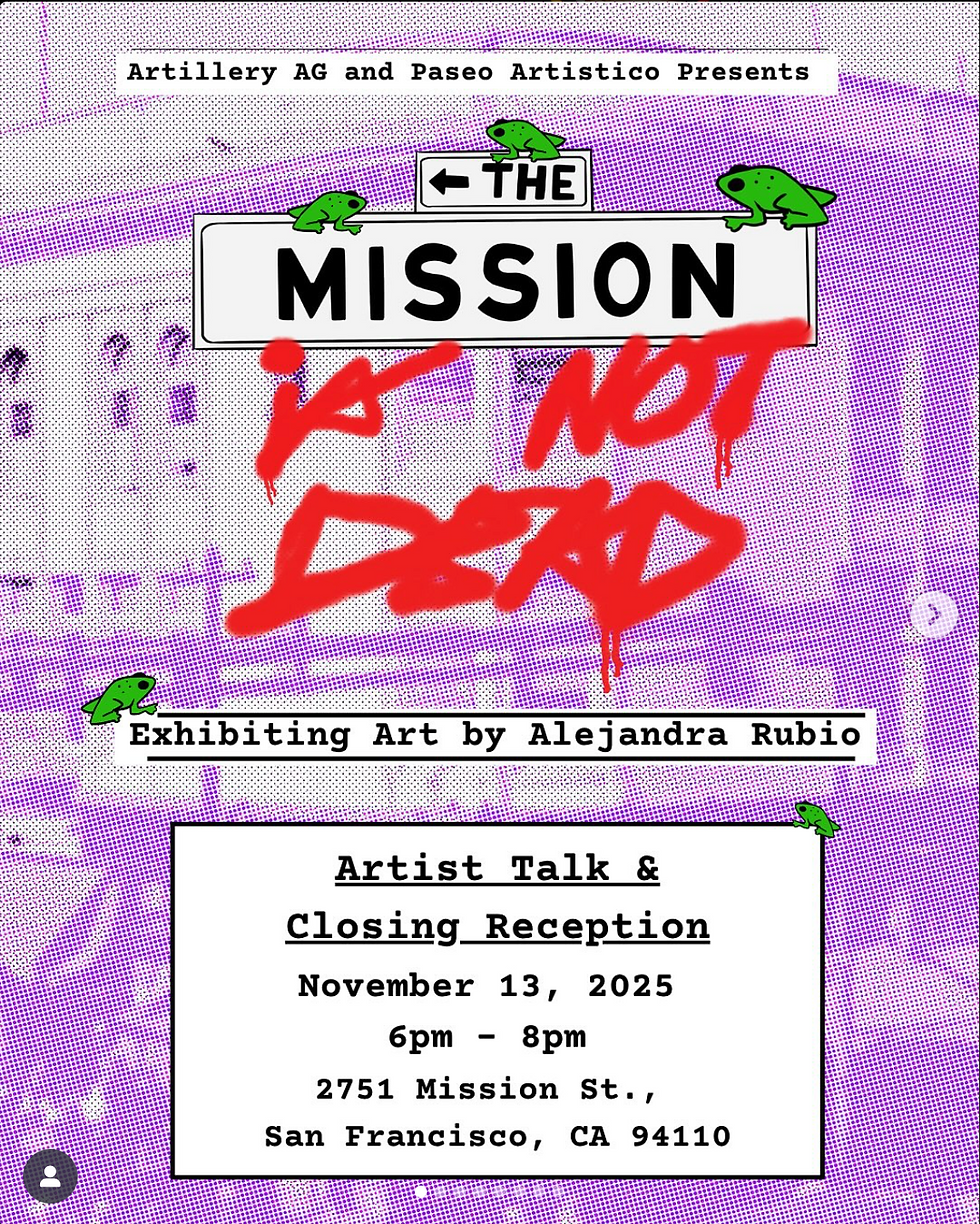 Artillery AG: Mission is not Dead (artist talk & closing reception)