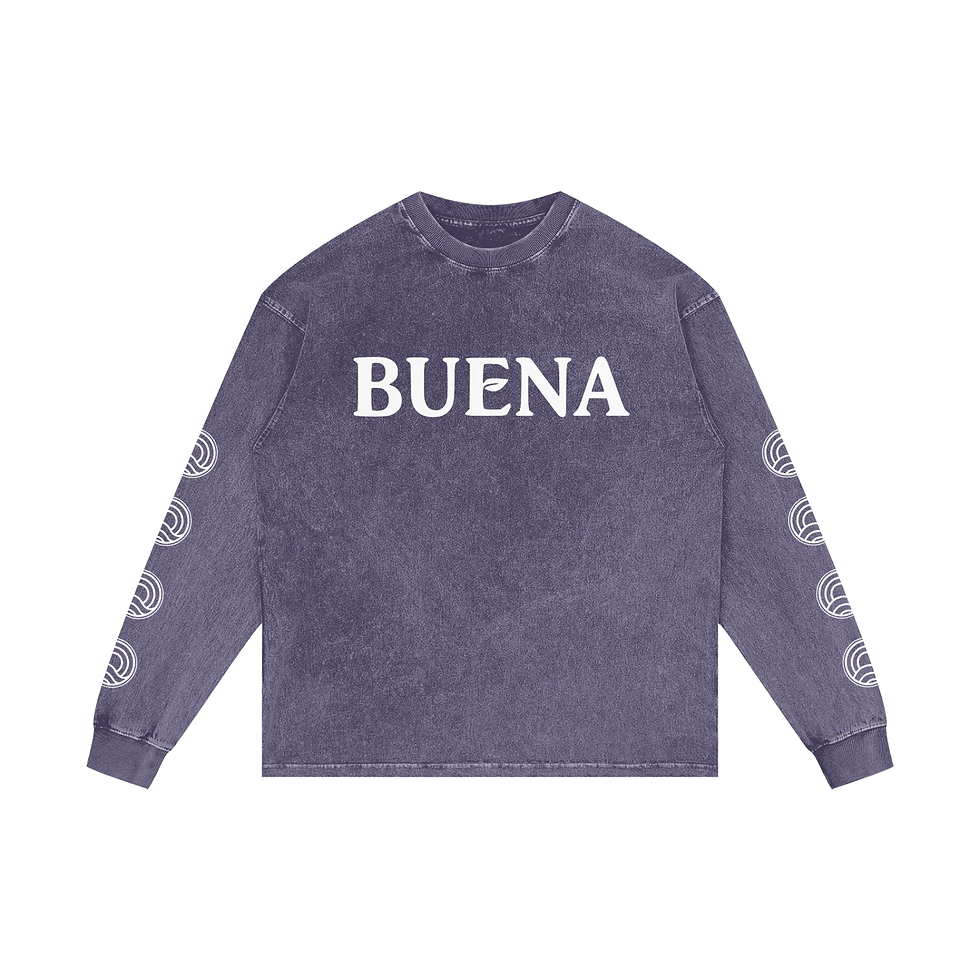 Thumbnail: Buena Acid Wash Oversize Long Sleeve