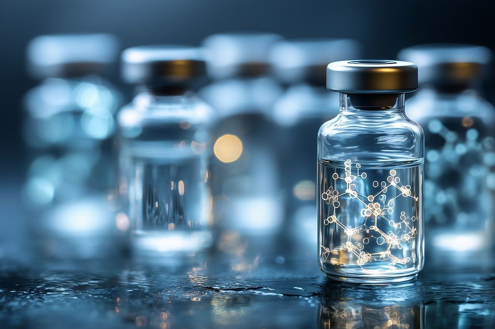 Laboratory research setting representing comparative study of BPC-157 and TB-500 peptide mechanisms