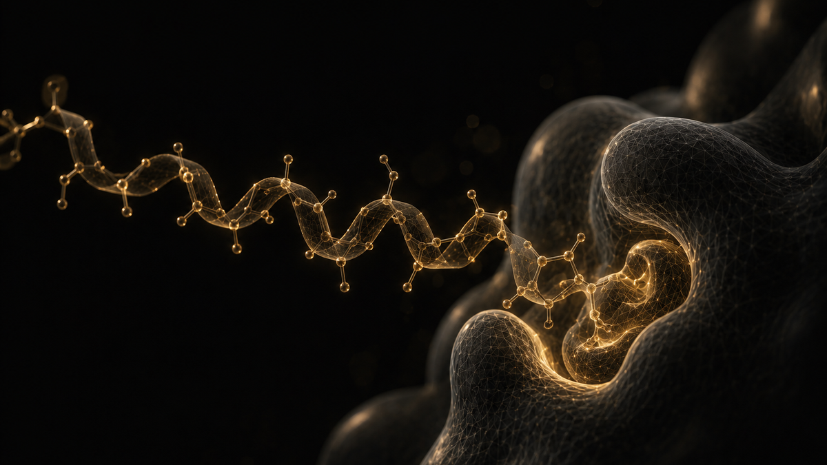A GLP-1 receptor agonist peptide binding its target receptor