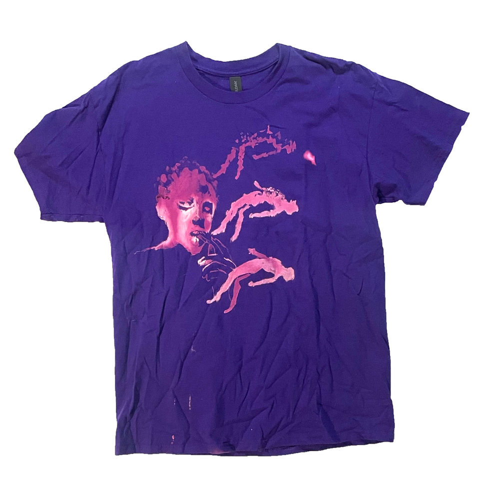 Ascension, 2025, bleach on a cotton t-shirt