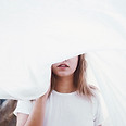 Girl Behind a Sheet