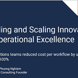 How to enable and scale innovation for operational efficiency and effectiveness in your organisation