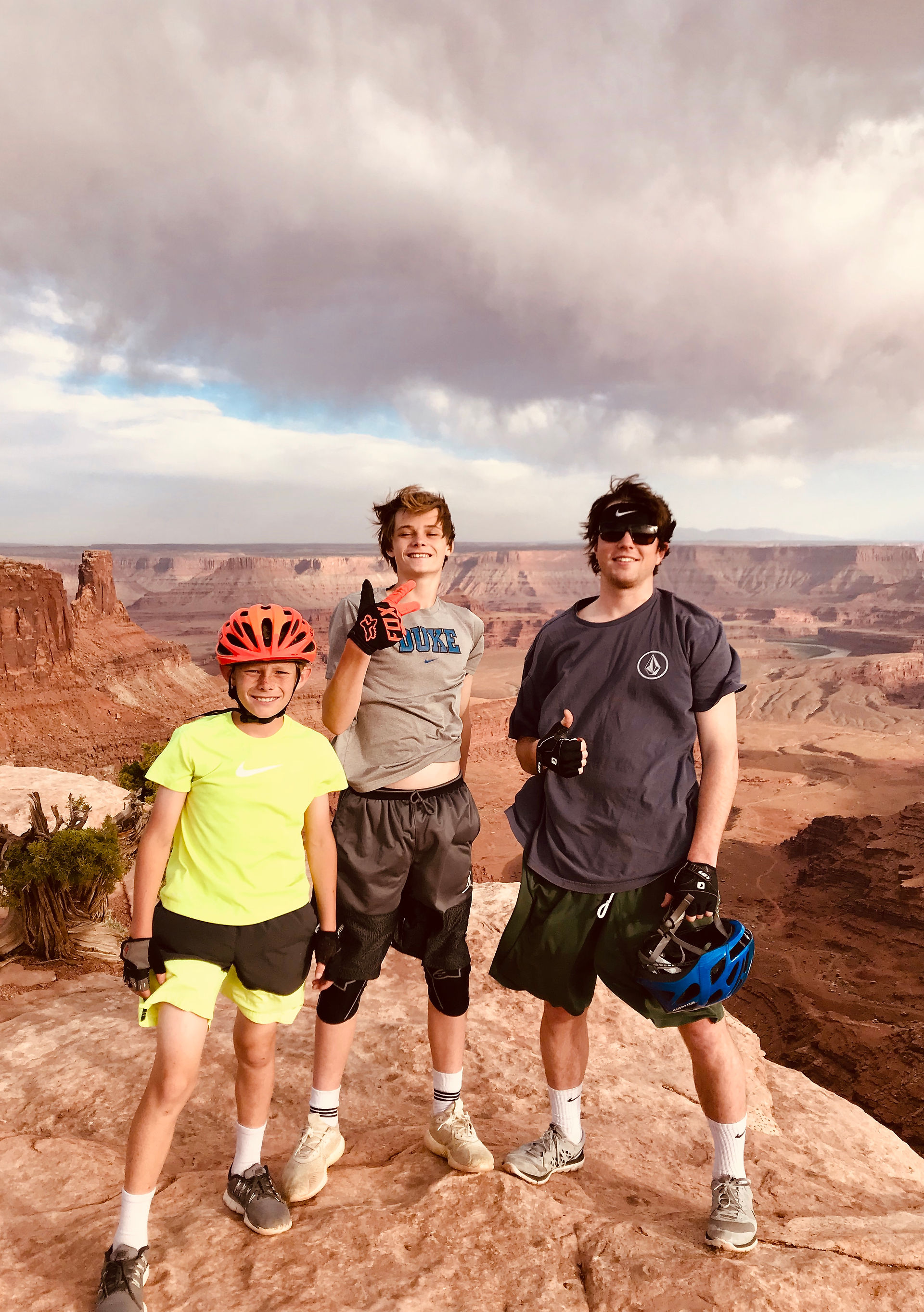 Fletcher, Sebastian, Sean above Dead Horse Point