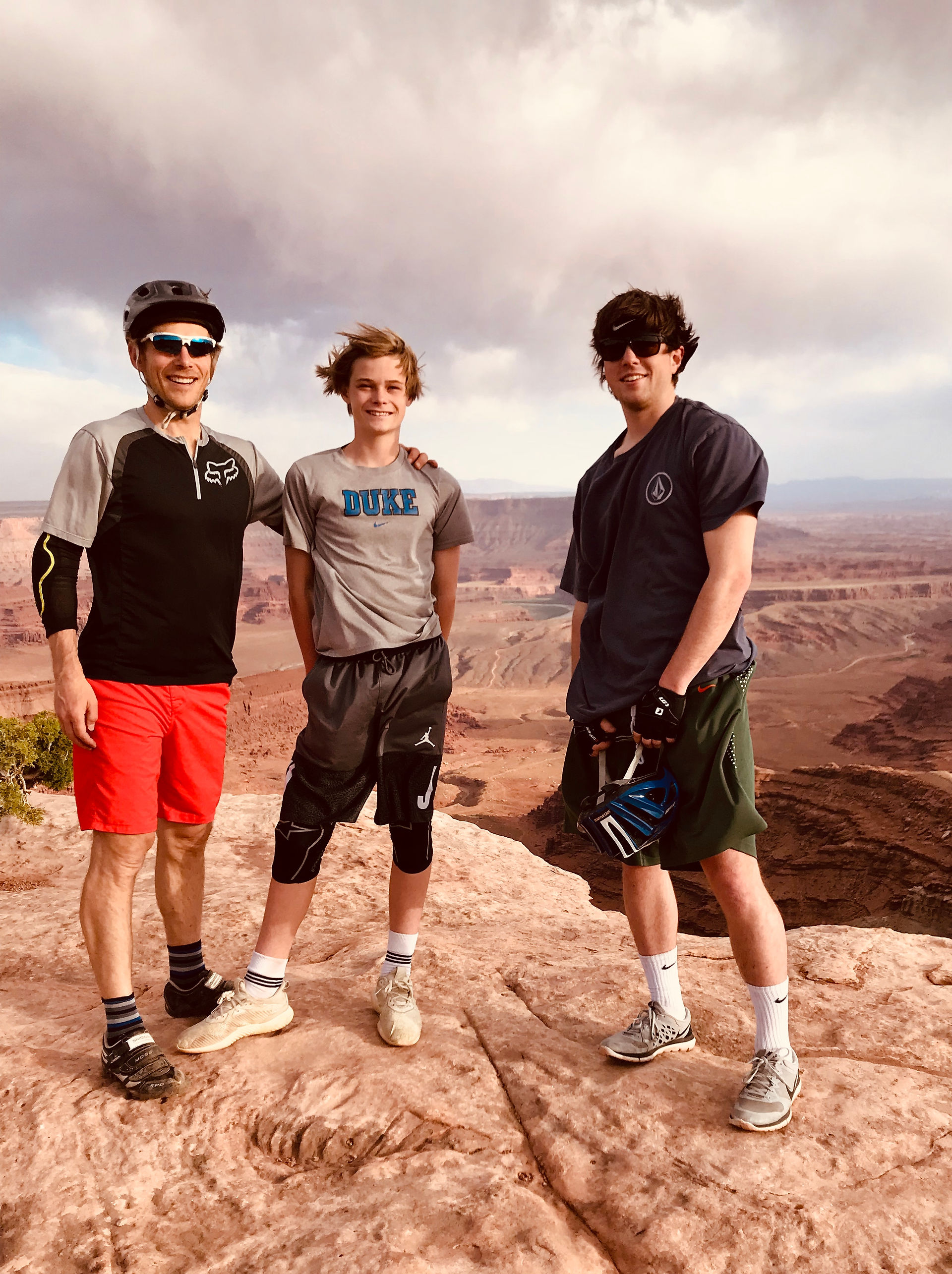 CJ, Sebastian, Sean at Dead Horse Point Park