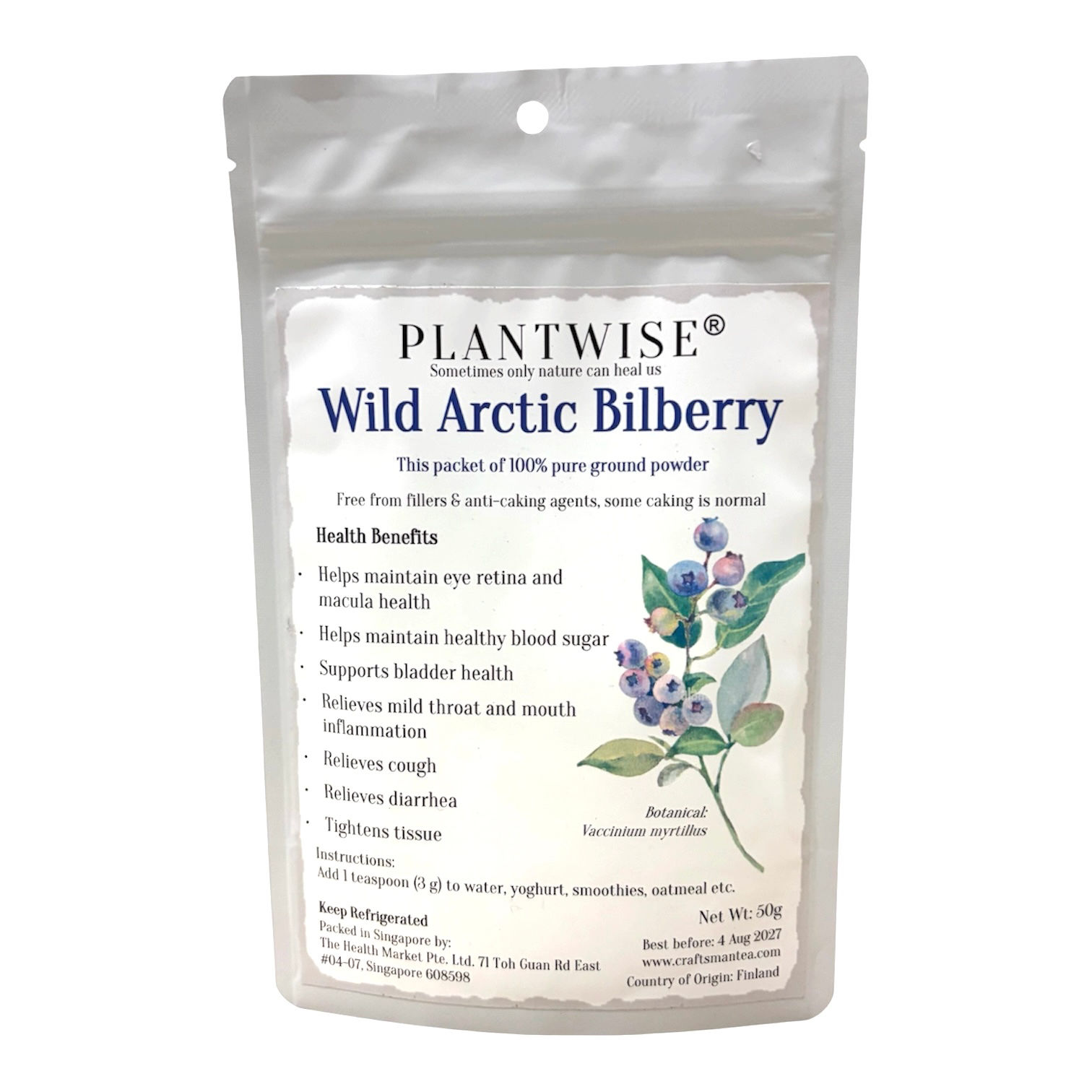 Tea Voyage Plantwise Wild Arctic Bilberry (50g)