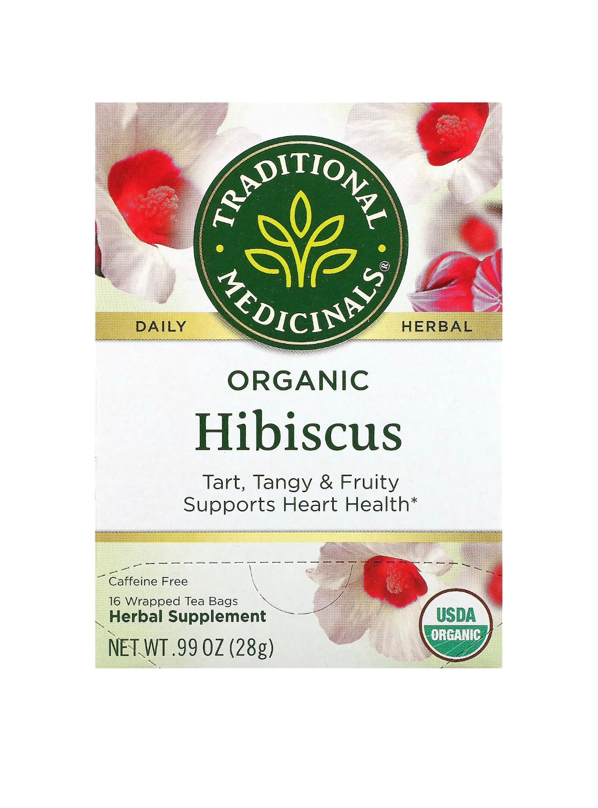 Traditional Medicinals Organic Hibiscus Tea (16 teabags)