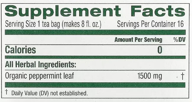 Thumbnail: Traditional Medicinals Peppermint Tea (16 teabags)