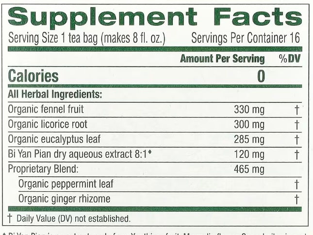 Thumbnail: Traditional Medicinals Breathe Easy Tea (16 teabags)