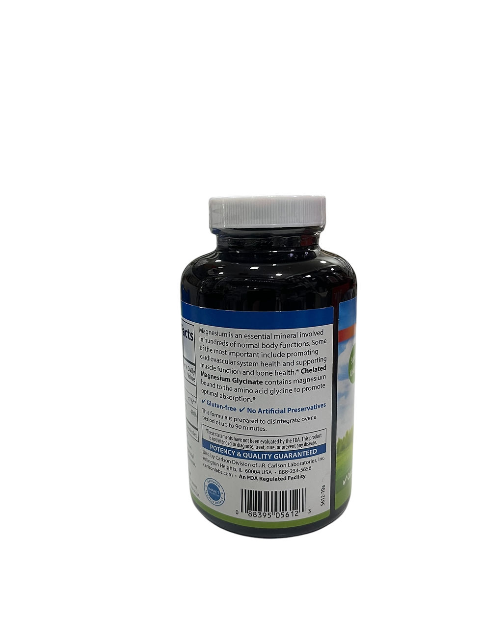 Thumbnail: Carlson Chelated Magnesium Glycinate 200mg magnesium, 180tab
