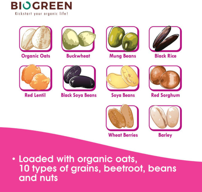 Thumbnail: Biogreen Pink Lady Dairy Free Oatmilk 800g