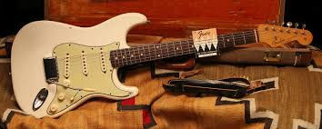 white 1960s Fender Stratocaster