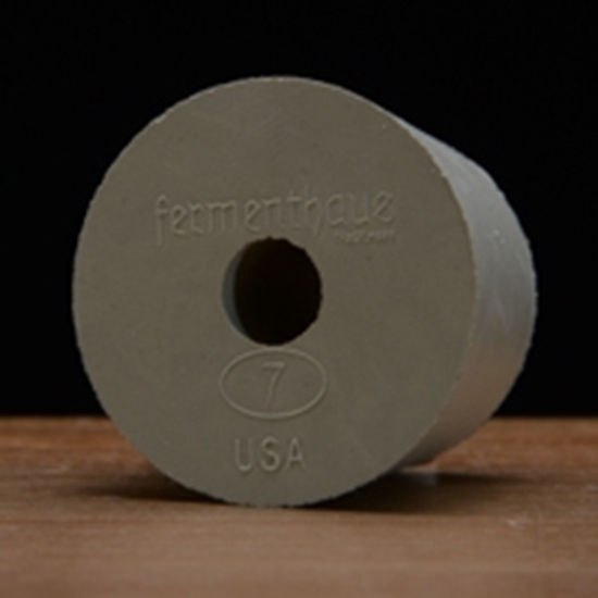 Drilled Rubber Stopper #7