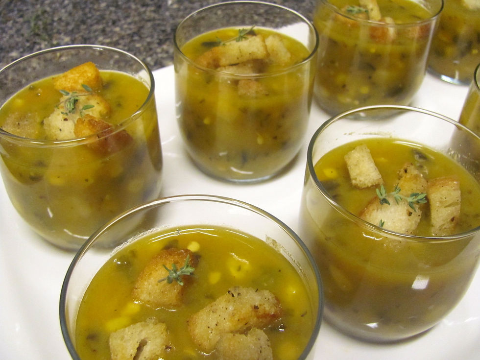 First Snow Chowder Soup Shooters