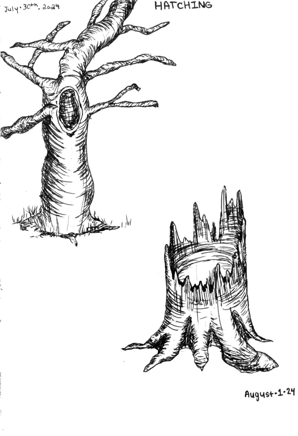 tree stippling