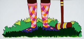 Heather #3 (plaid socks)