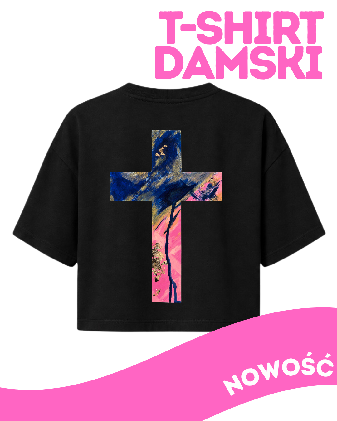 DAMSKI T-SHIRT KRÓJ BOXY - MIŁOŚĆ
