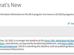 【ARCFE News】 UPDATES FROM USCIS DECEMBER 2022