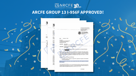 【ARCFE News】 BREAKING NEWS: GROUP 13 PROJECT APPROVED BY USCIS!