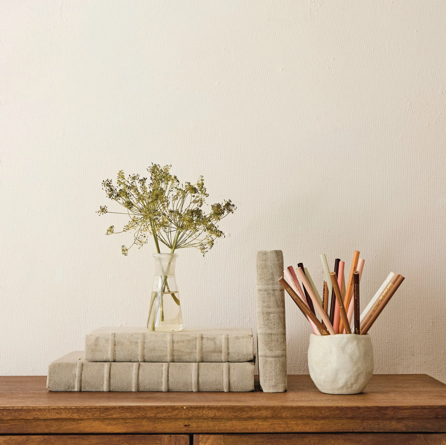 Stonewashed Canvas Bound Paper Notebooks (Antique Grey) -LARGE