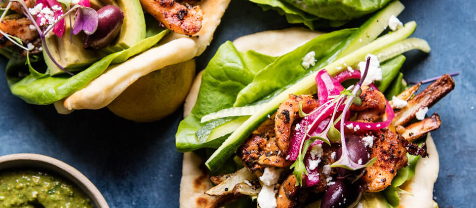 Greek Goddess Chicken Lettuce Wraps