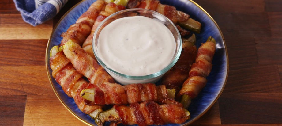Bacon Wrapped Pickles