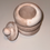 Thumbnail: Open marble swirl catchall tray with lid on white surface, product shown