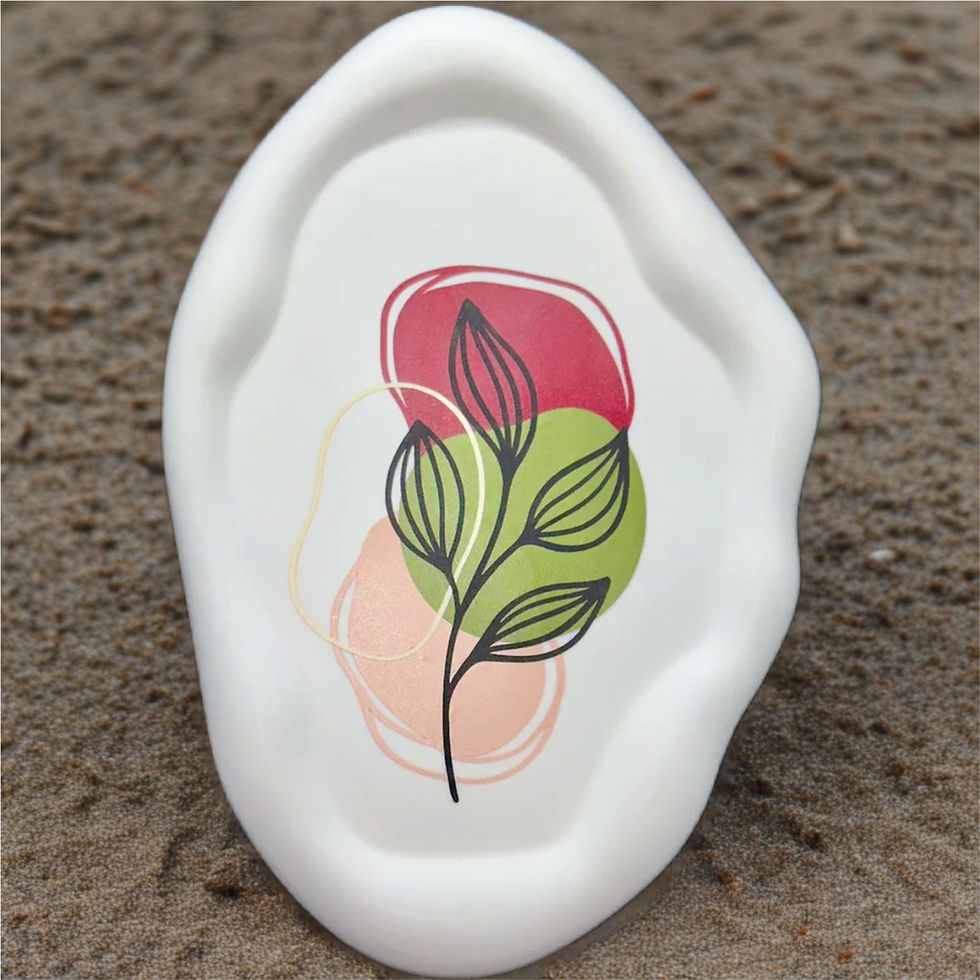 Plant Line Art Boho Cloud Tray