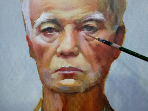Painting Process : Old man