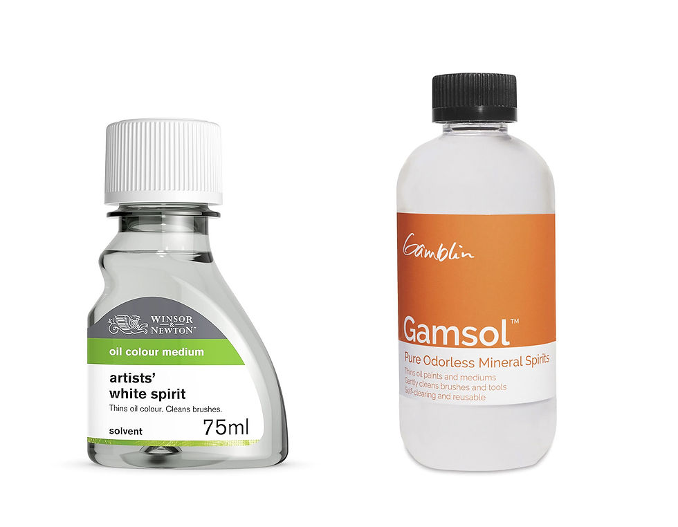 (ขวา) Mineral Spirit // (ซ้าย) OMS